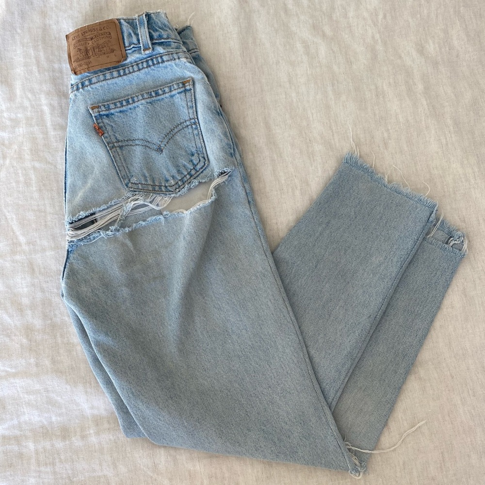 Levi's Light Blue Distressed Women Jeans